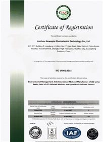 ISO14001 certificate